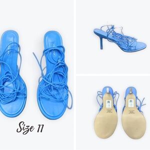 Topshop Electric Blue Strappy Heels Sandals 👡